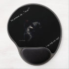 Black Cat Mouse Pad with wrist support