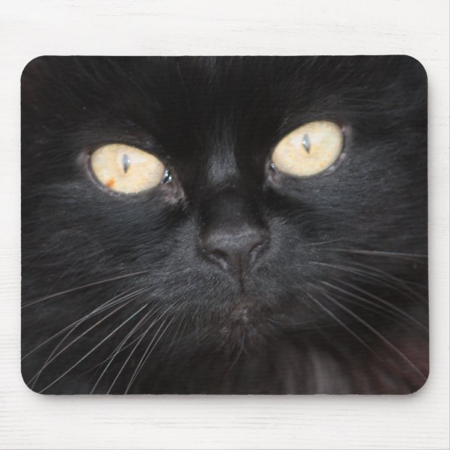 Black Cat Mousepad (Front)