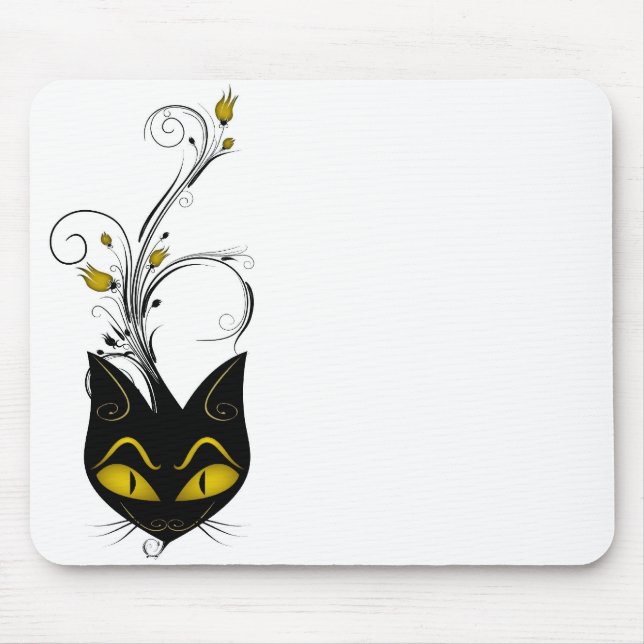 Black Cat Mousepad (Front)