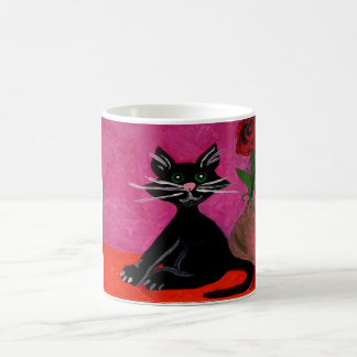 Black cat mug