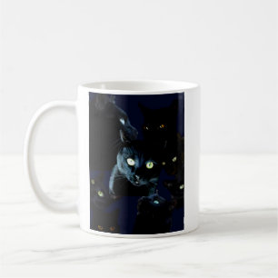 black cat mug
