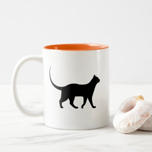 Black Cat Mug (With Donut)