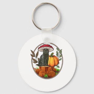 Black Cat Mushroom-Shirt Baby Boy Toddler Cute Cot Keychain