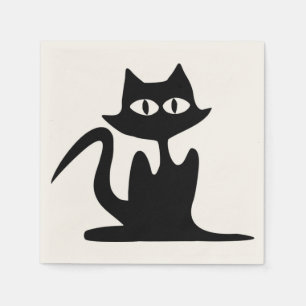 BLACK CAT NAPKIN
