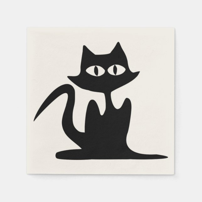 BLACK CAT NAPKIN (Front)