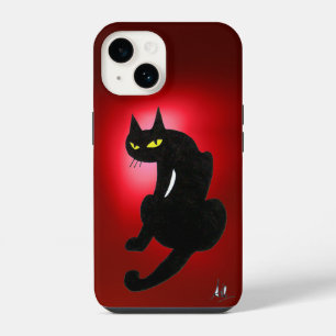 BLACK CAT NINJA Red ruby iPhone 14 Case