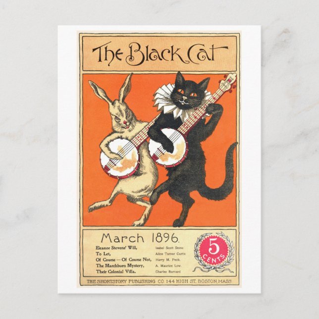Black Cat No. 2 Postcard (Front)
