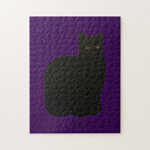 Black Cat Noir Maureen Girard Jigsaw Puzzle