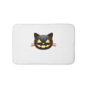 Black Cat on a Bicycle Black Cat Art Classic T-Shi Bath Mat