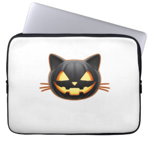 Black Cat on a Bicycle Black Cat Art Classic T-Shi Laptop Sleeve