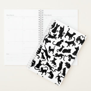 Black Cat Pattern Planner