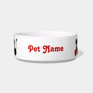 Black Cat Pet Bowl