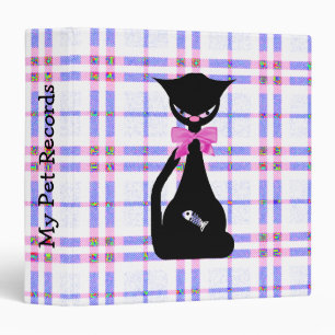 Black Cat Pet Records Binder