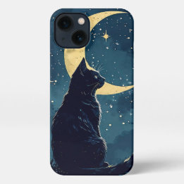 Black Cat Phone Case for iPhone