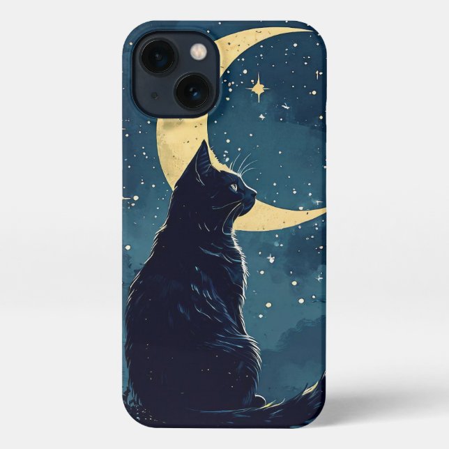 Black Cat Phone Case for iPhone (Back)