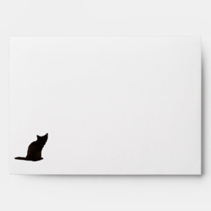 Black Cat Photo Cutouts Tiled Pumpkins Inside Envelope