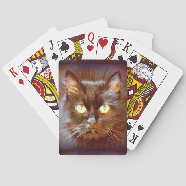 black cat playing cards (Back)