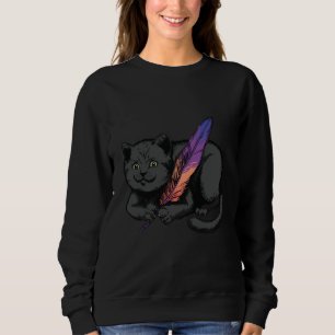 Black Cat Poet Sweatshirt