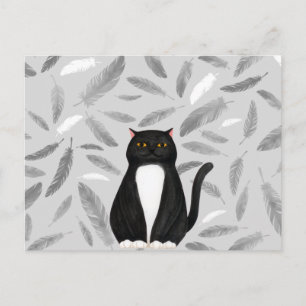 Black cat Postcard