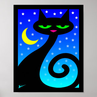 Black Cat Poster