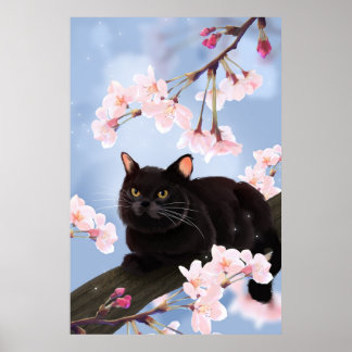 Black Cat Poster