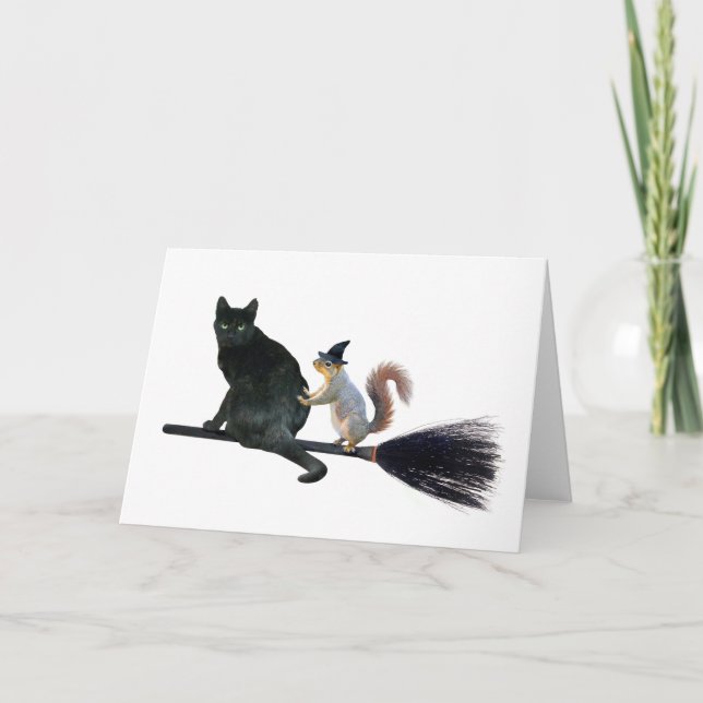 Black Cat Pumpkin Card (Front)
