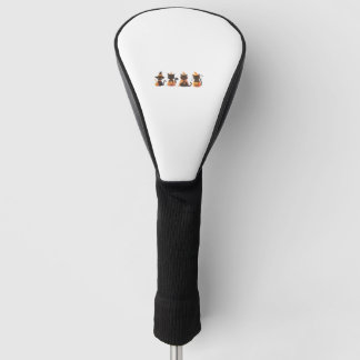 Black Cat Pumpkin  Golf Head Cover