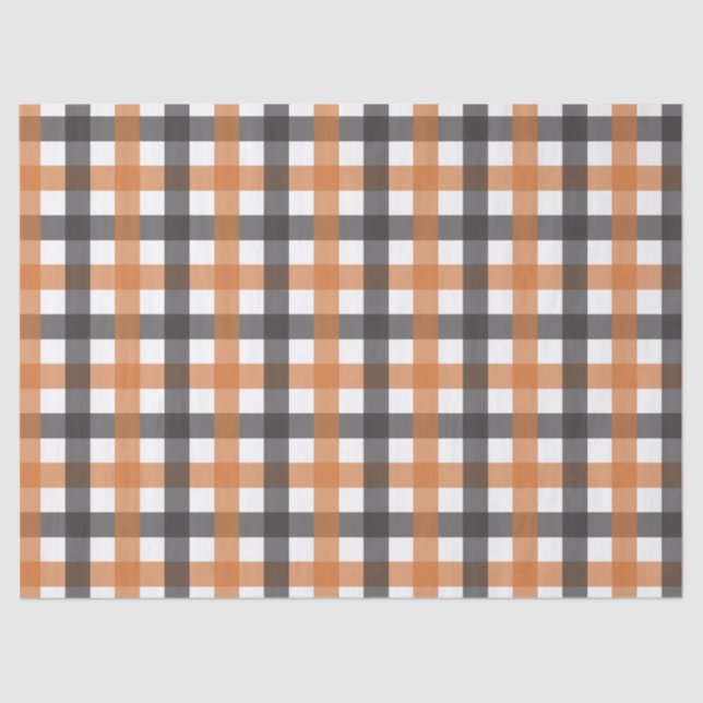 Black Cat & Pumpkin Not Scary Halloween Tissue Paper (Front)