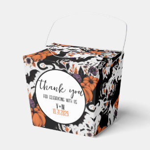 Black Cat Pumpkins Favor Box