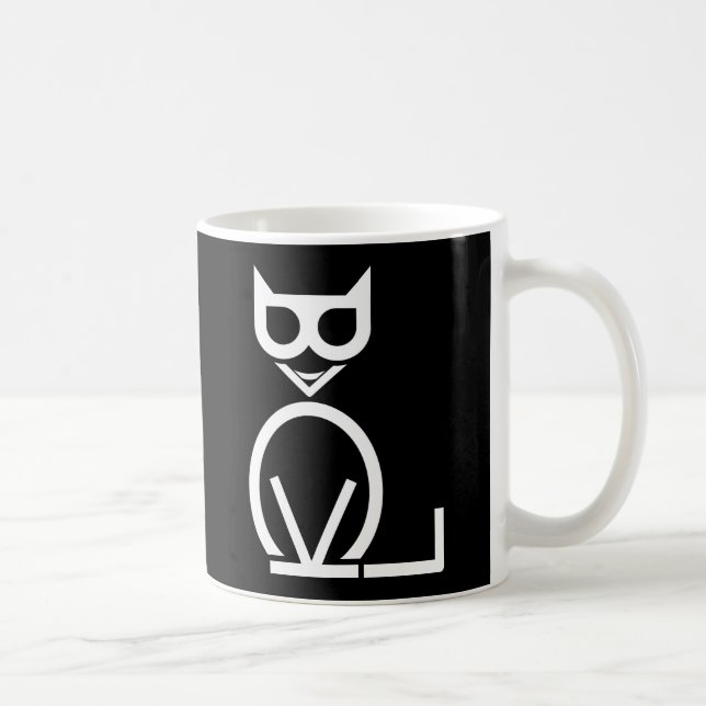 Black Cat Puzzle Mug (Right)