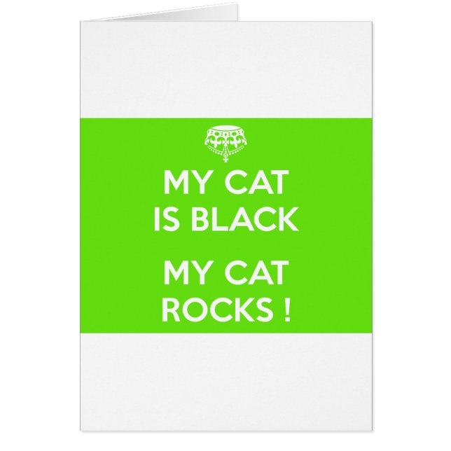 Black cat rocks (Front)