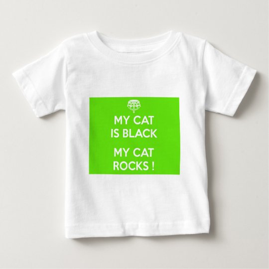 Black cat rocks baby T-Shirt