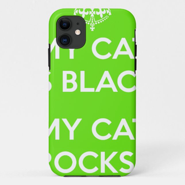 Black cat rocks Case-Mate iPhone case (Back)