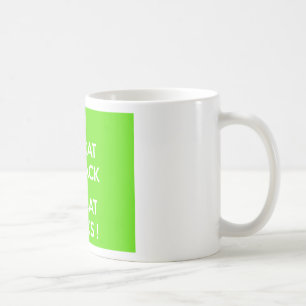 Black cat rocks coffee mug
