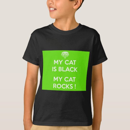 Black cat rocks T-Shirt