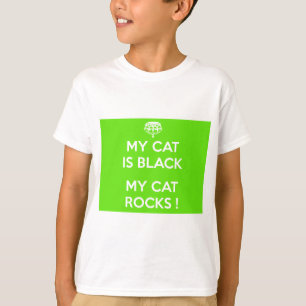 Black cat rocks T-Shirt