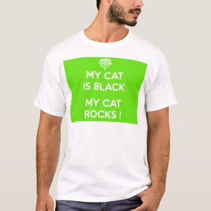 Black cat rocks T-Shirt