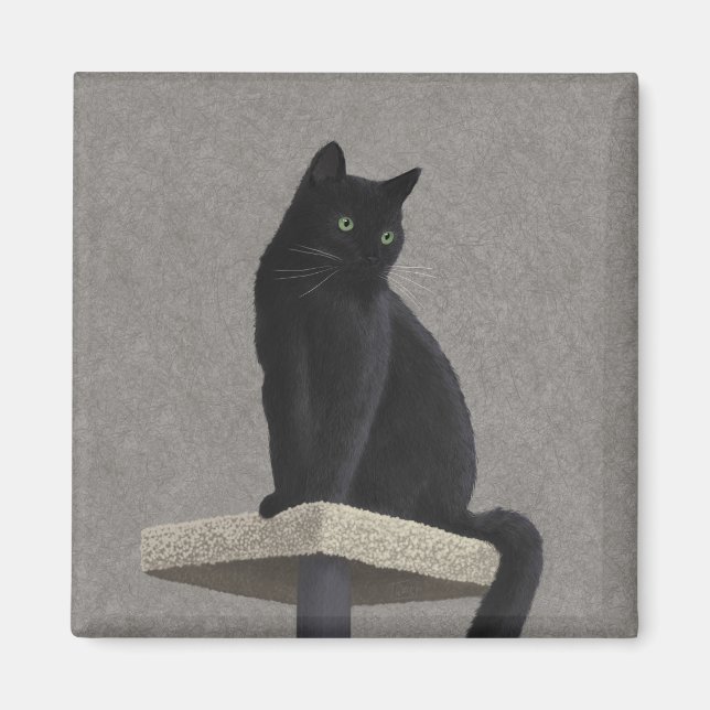 Black Cat Royalty   Magnet (Front)