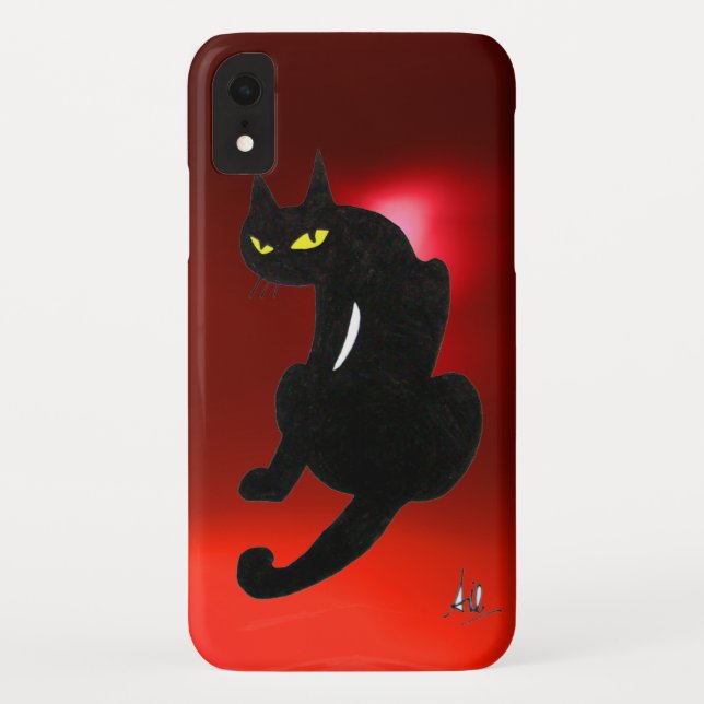 BLACK CAT ruby Case-Mate iPhone Case (Back)