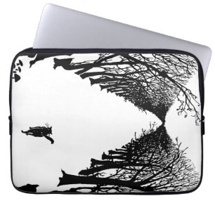 Black cat, Rudyard Kipling Laptop Sleeve