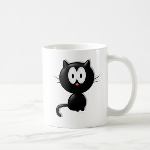 Black Cat Scardy Cat Halloween Gift Coffee Mug