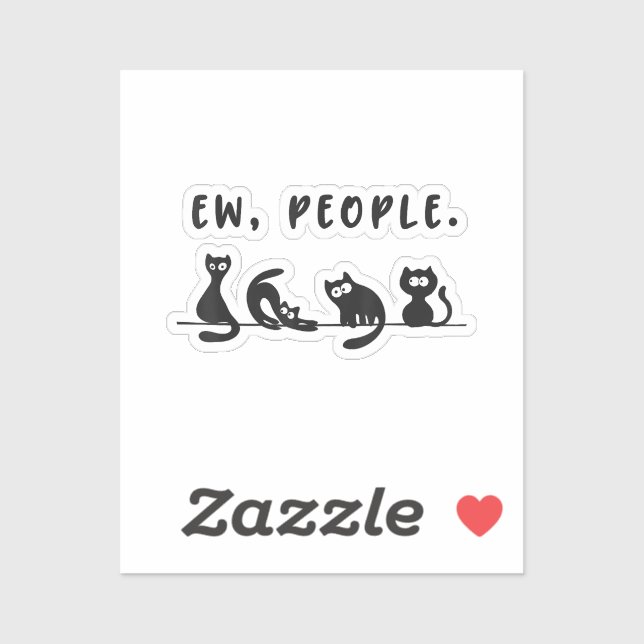 Black cat shirt funny womens ew people meowy cat l (Sheet)