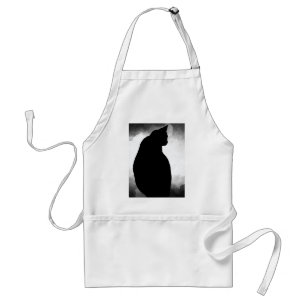 Black Cat Silhouette Apron