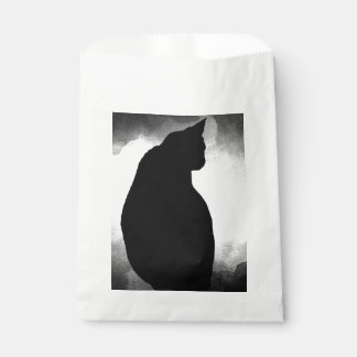 Black Cat Silhouette Favour Bags