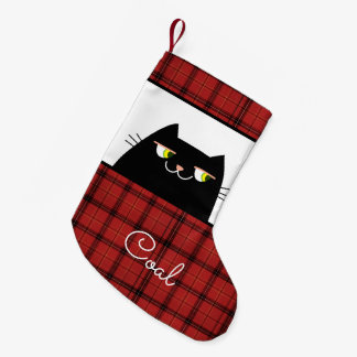 Black Cat Small Christmas Stocking