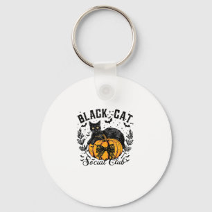 Black Cat Social Club, Halloween, Coquette, Gothic Keychain