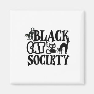 Black Cat Society  Magnet