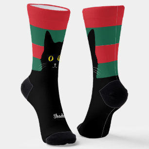 Black Cat Socks Gift for Cat Lovers - Many Colors