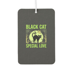 Black Cat Special Love Halloween Graphic Air Freshener