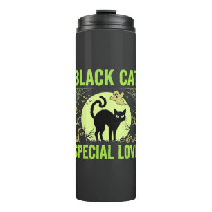 Black Cat Special Love Halloween Graphic Thermal Tumbler